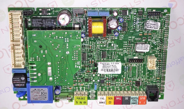 Carte de circuits imprimés p. régulation  ref 60001898-03 Chaudière Chaffoteaux 