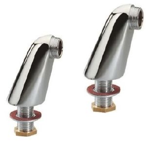 2 colonettes LUXE H70 Anconetti  M1-2" X M3-4" - Chrome